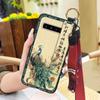 Silicone Chinese style Phone Case For Samsung Galaxy S10 5G/SM-G977N Waterproof Back Cover Lanyard Soft case Durable
