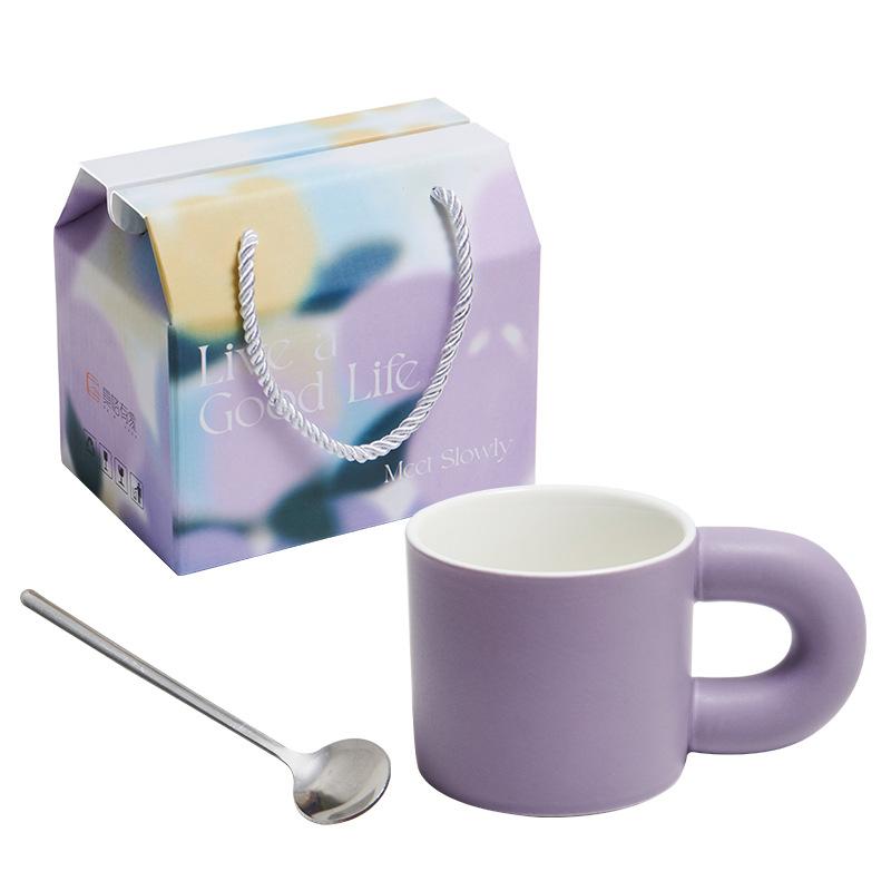 High Value Ceramic Water Cup Fat Cup Souvenir Gift Box Coffee Cup Gift Event Mug Gift Gift