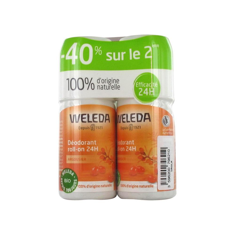 

Weleda 24-часовой дезодорант с облепихой в шариках 2x50 мл
