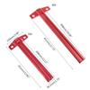 Precision Marking T-Ruler Aluminum Alloy Woodworking Scribe Marking Gauge Deluxe Crossed-out Hole Scribe Ruler 300/400mm