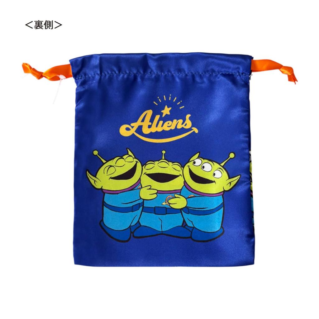 Small Planet Disney Pixar Ribbon Drawstring Bag Toy Buzz Story/Alien &