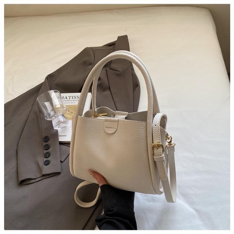 Bucket Bag Women's New Spring and Summer Niche High-end Commuting Versatile Single Shoulder Messenger Bag Solid Color Women's Bag Small