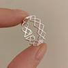 Vielseitiger Geometrischer Offener Bandring für Damen - Elegant, Stapelbar, Modisch
