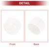 ACROPIX Cylindrical Wheel Nut Bolt Rim Tire Nut Screw Dust Cap Cover Nut Protection 19mm White PVC