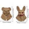 Sackcloth Demon Bloody Rabbit Bear Mask Ghost Festival Realistic Halloween Mask Funny Exposed Teeth Sackcloth Bear Headgear
