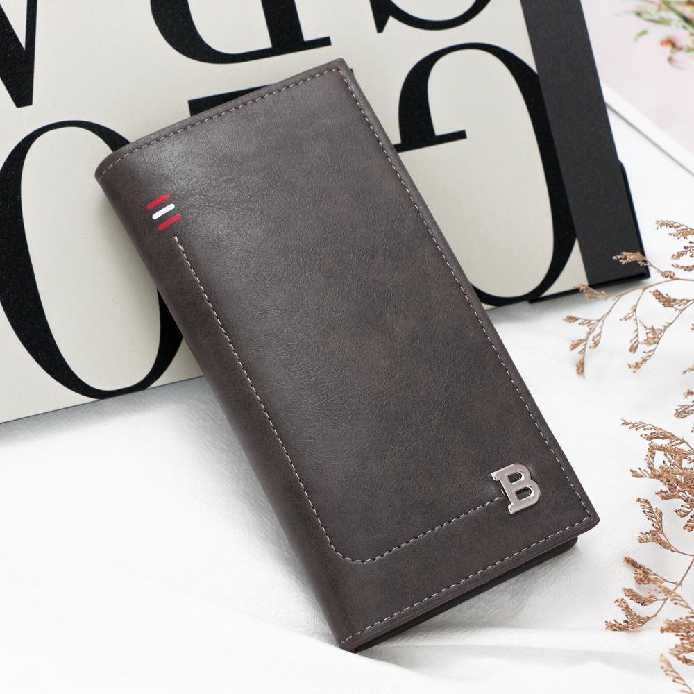 

Unisex Trifold Wallet with Multiple Card Slots, Coin Purse, and US Dollar Pocket серый