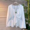 Simplicity Long Sleeved Top With Solid Color And Pleated Design For Spring Private Style