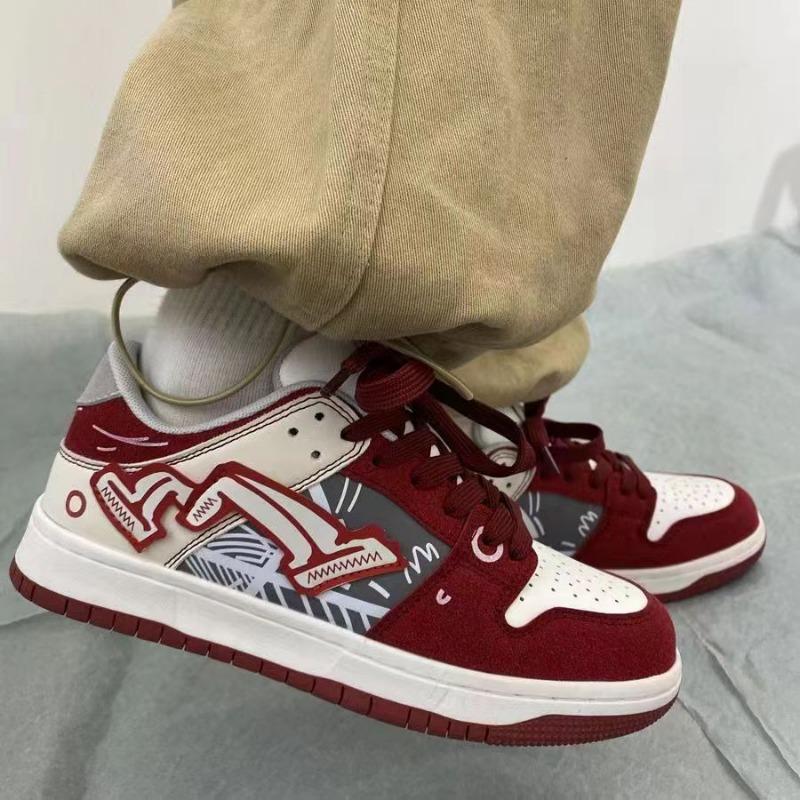 Persönlichkeitsdesign Gemischte Farbe Schnürschuhe Lässige Schuhe Nische Paar Vielseitige Plateau Vulkanisierte Board Schuhe Zapatos Casuales 2025