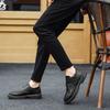 Men Classic Dress Shoes Leather Carved Formal Shoes Oxford Sneakers Pointed Leather Dress Shoes