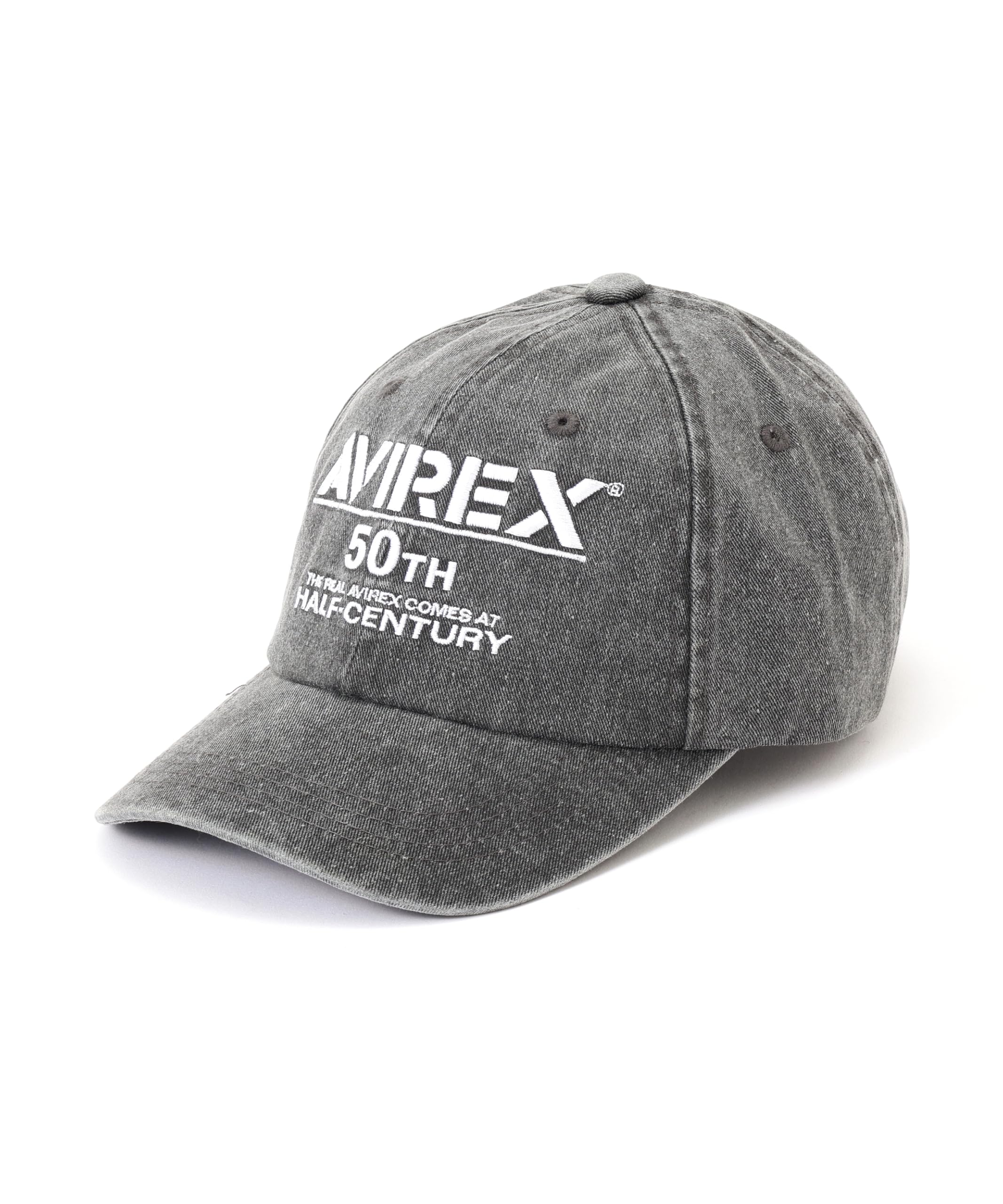 Avirex 50th Anniversary Logo Pigment F 010 Cap, Men s Black, 783-5274014