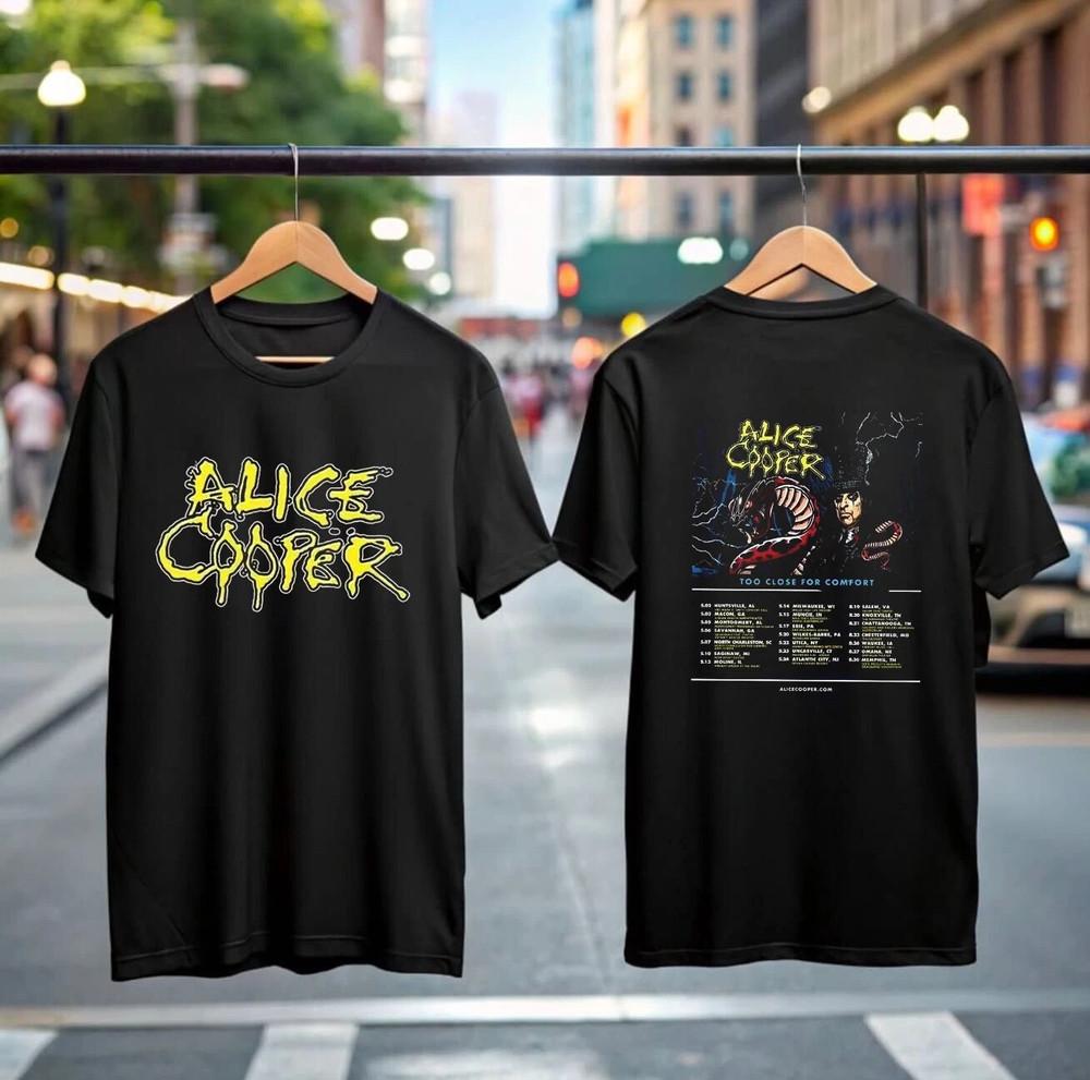 Alice Cooper Tour 2025 TShirt Official Concert Merch Shock Rock Gift for Fans Unisex T-Shirt XXXXL