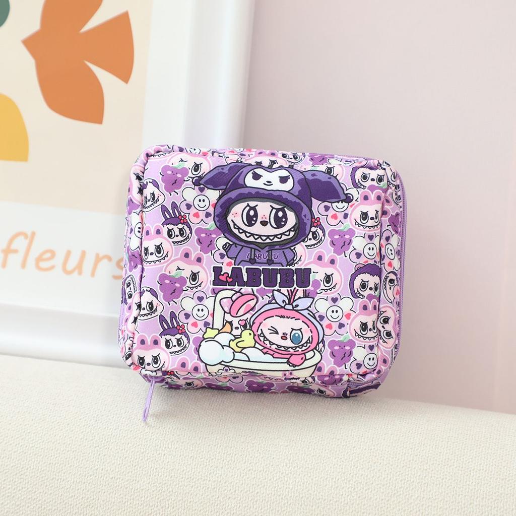 Labubu Cute Girl Portable Bag for Cosmetics Storage