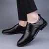 Men's Business Leather Shoes Summer First Layer Cowhide Hole Shoes Breathable Office Leather Shoes Hollow Small Leather Shoes
