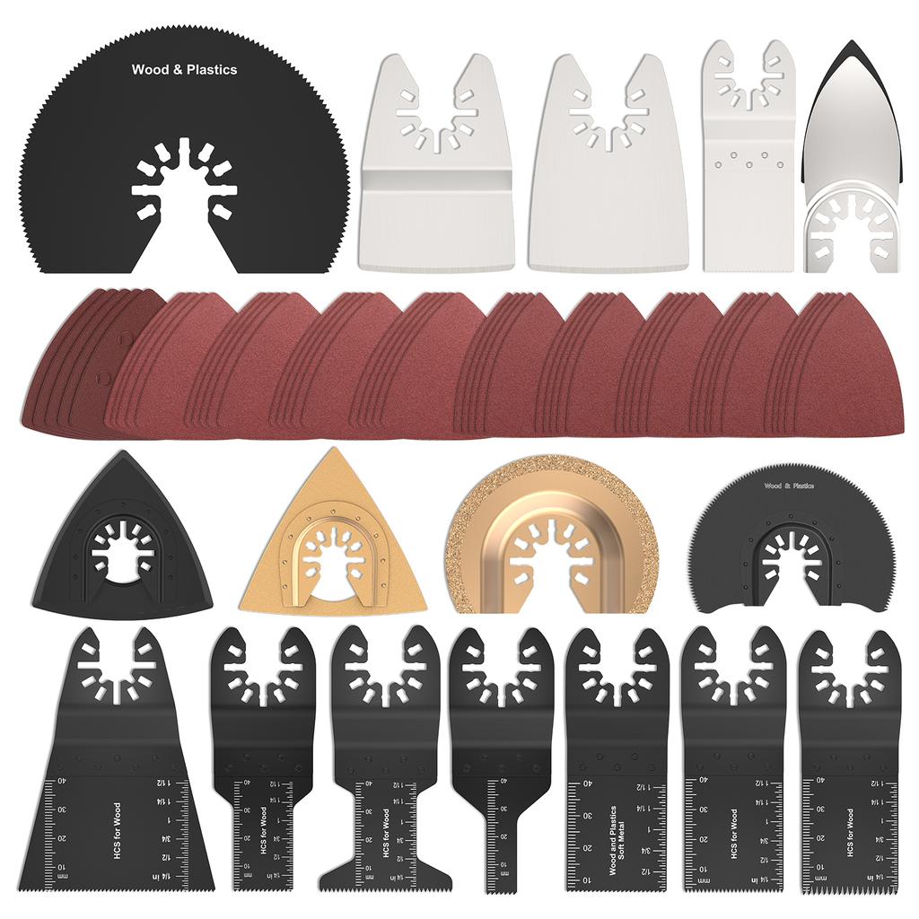 20-100Pcs Multi-Function Oscillating Blade Renovator Saw Blades Multi Power Tools Accessories Precision Universal Cutter Blade