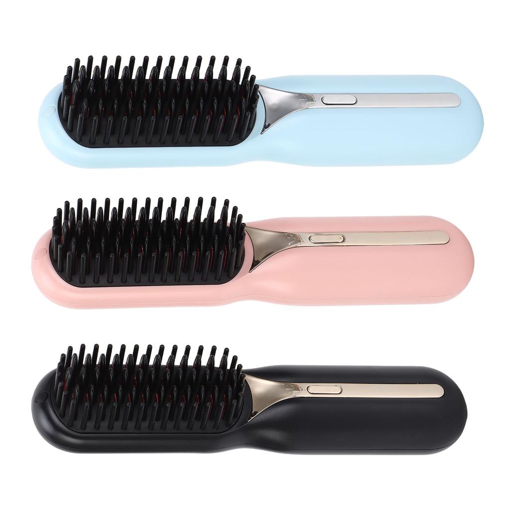 Hair Straightener Brush Negative Ion Curling Straightening Ion Dual Use Electric Hair Styling Comb F
