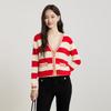 Gejin Striped Long-Sleeve Cardigan for Women