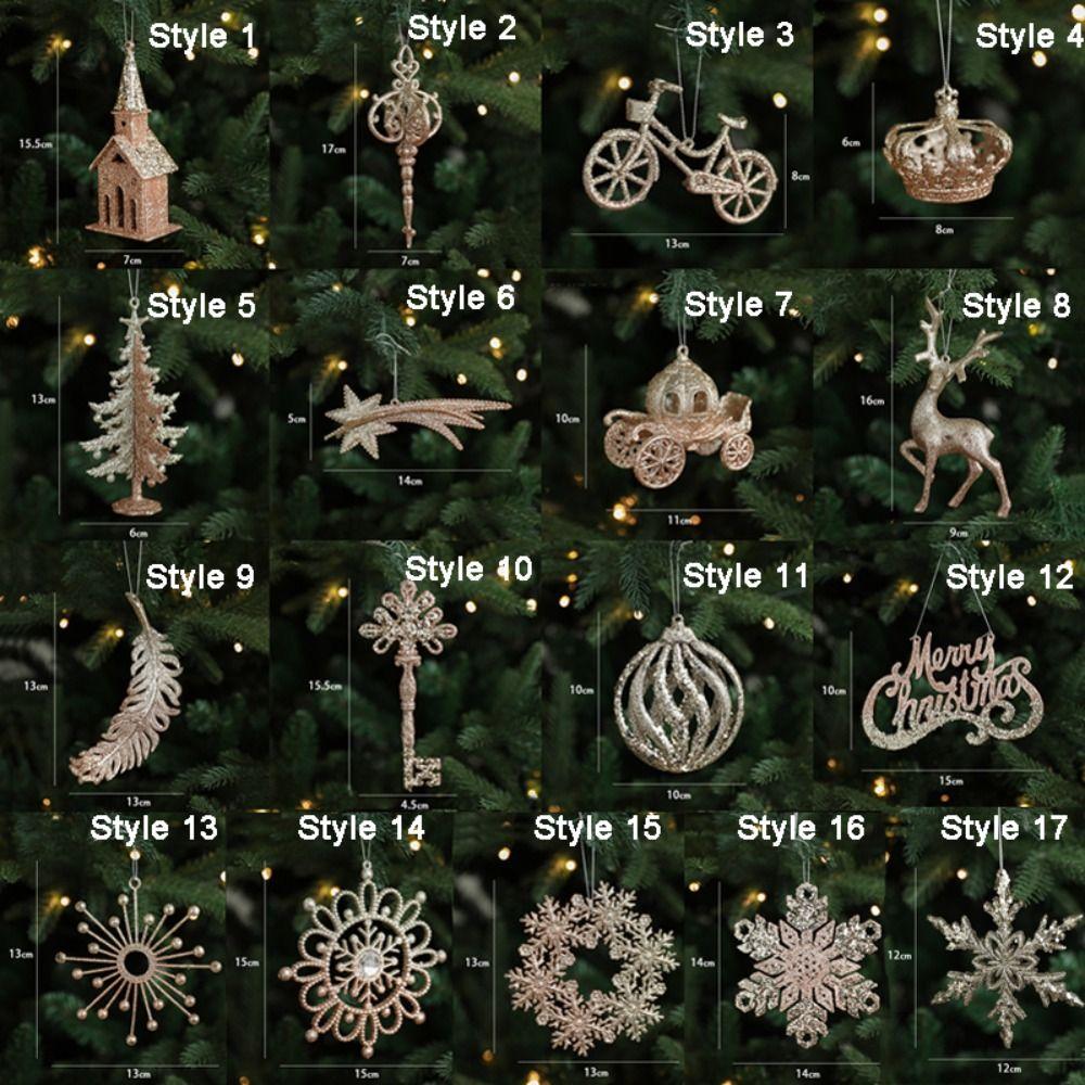 Hangging Xmas Ornament Snowflake Christmas Tree Decorations Christmas Tree Pendant New Year