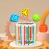 Montessori Rainbow Shape Blocks Sorting Game For Baby's Motor Skill Development