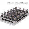 24 Pcs Building Blocks World War II Troops, United States, Soviet Union, China, British Soldiers, Action Figures, Toys, Gifts.