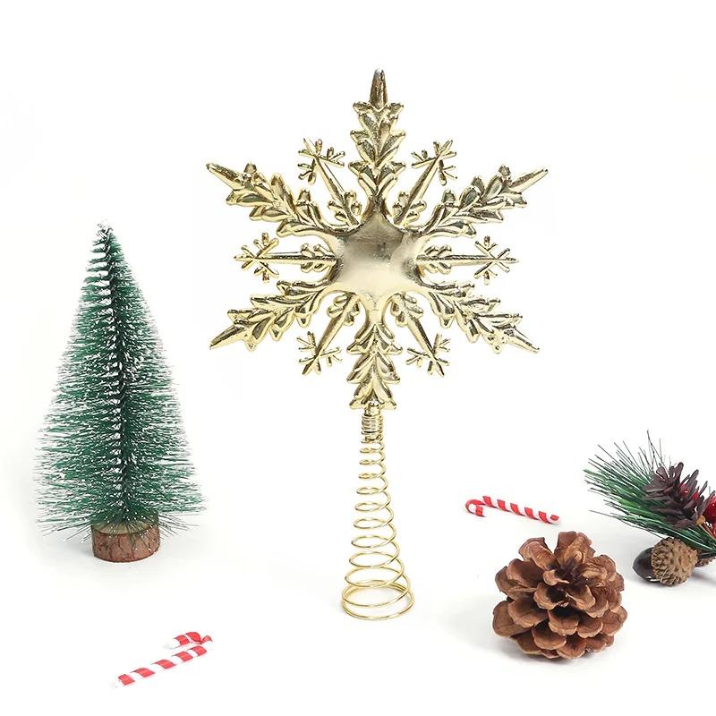 1Pcs 21cm Christmas Decoration Star Xmas Tree Hanging Ornaments Home Room Decor 2025 New Year Party Gift Navidad Accessories