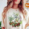 Strawberry T Shirt Strawberries Comfort Color Cute Women Cottagecore vintage Washed Stylish Soft Unisex streetwear graphic