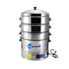 Sule Commercial 40cm 3-Layer Stainless Steel Electric Steamer
