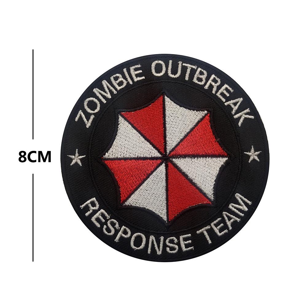 USS Zombie Response Team Armband Patch - Resident Evil Stickerei Klettverschluss