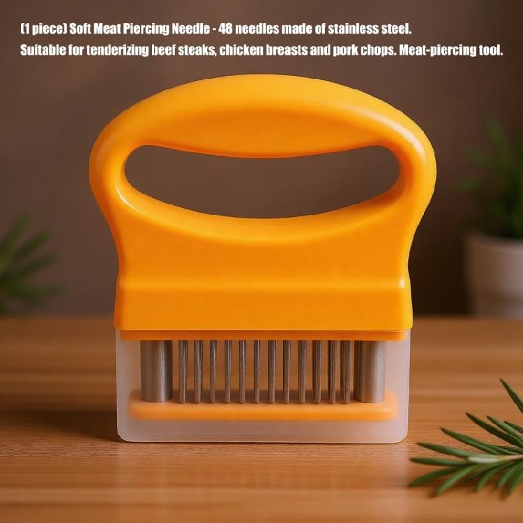 Multipurpose 48 Pin Meat Tenderizing Hammer Ergonomic Handle Meat Tenderizer For Beef Pork And Poultry Dishes