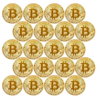 KeiSquare Bitcoin Cryptocurrency Coin Golf Set of 20 or Set of 40 Markers, (20 Markers)
