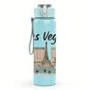 1PC Las Vegas City Landmark 750ml Color Plastic Sports Water Bottle Leakproof Flip Straw Lid Suitable for Sports Office Home Use
