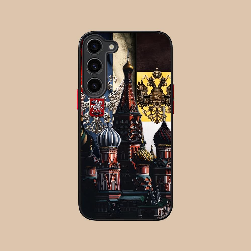 Russia Flag Silicone Mobile Phone Case for Samsung Galaxy S26 S25 S24 S23 S22 S21 Plus FE Ultra Colorful Cover