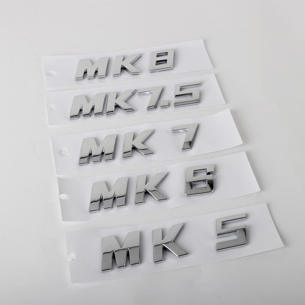 AUEVJ1 ABS Letter Logo Car Body Rear Trunk Badge Sticker Auto Decal Decoration Accessories for Volkswagen MK5 MK6 MK7 MK7.5 Emblem