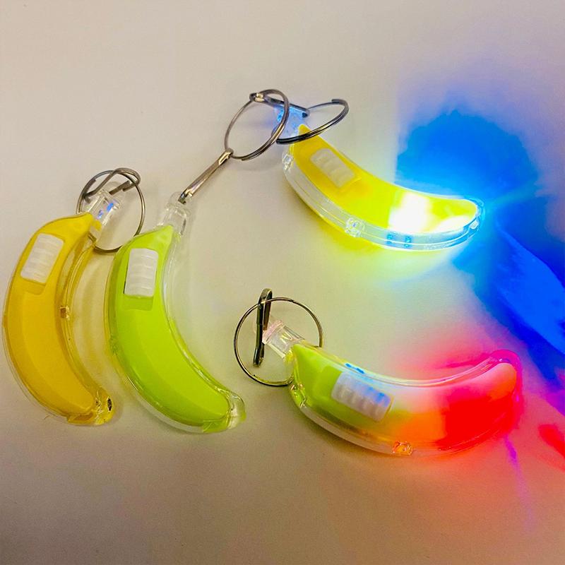 Cartoon Led Light-Up Keychain Creative Bag Charm Light-Up Toy Gift Mini Flashlight