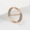 Metal Crystal Silk Scarves Buckle Ring Clips Female Fashion Clothes Corner Buckle Shawl Brooch Pins Alloy Luxury Shawl Ring Gift
