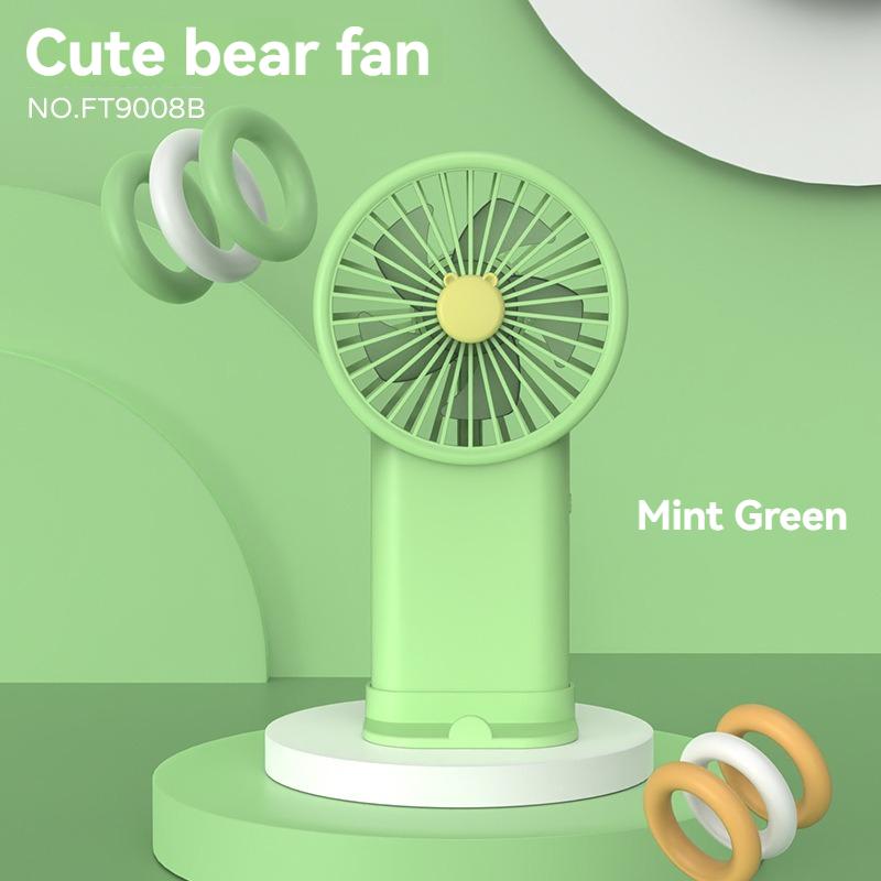 2024 New Handheld Small Fan Rechargeable Mini USB Desktop Electric Fan for Students Silent and Convenient Portable Fan