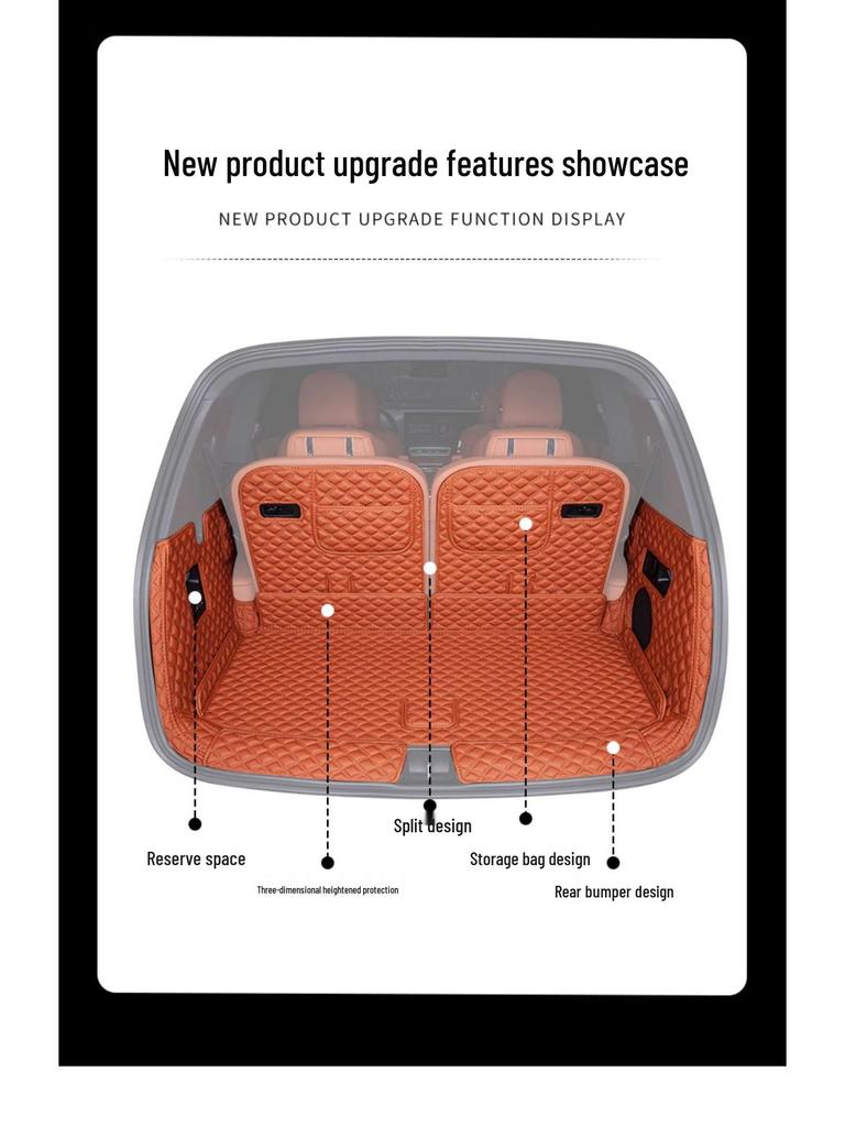 Li Auto L8/L9 Trunk Mat, Full Coverage for Third Row