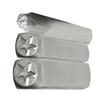 Set of 3 Creative Star Stamping Tool Carbon Steel Punch Tools Metal and Leather Marking Accessories Jewelry Supplies