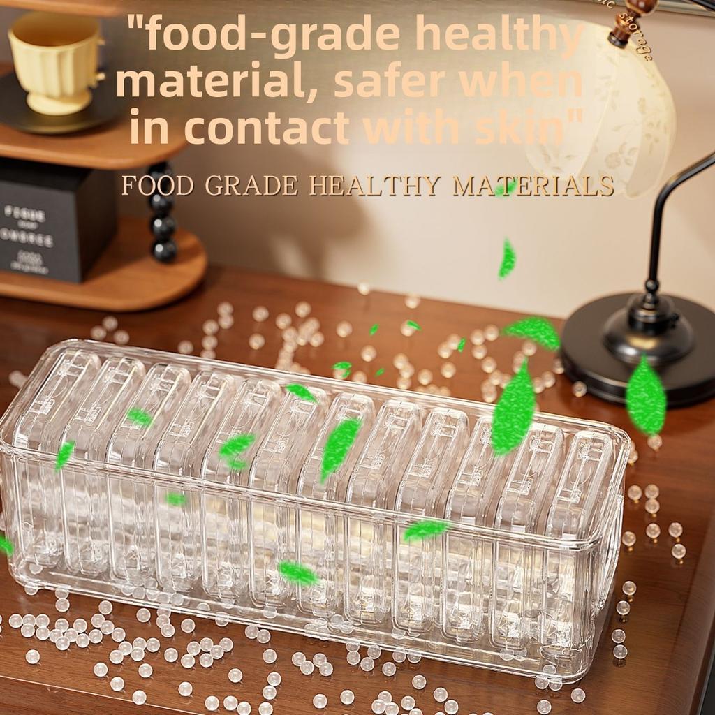 Portable Desktop Organiser for Cosmetics with Air Cushion Protection