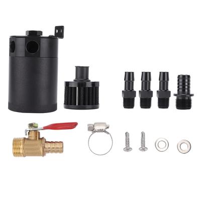 3‑Port Oil Can with Air Filter Valve Aluminium Alloy Universal 10mm 15mm Interface for Car
