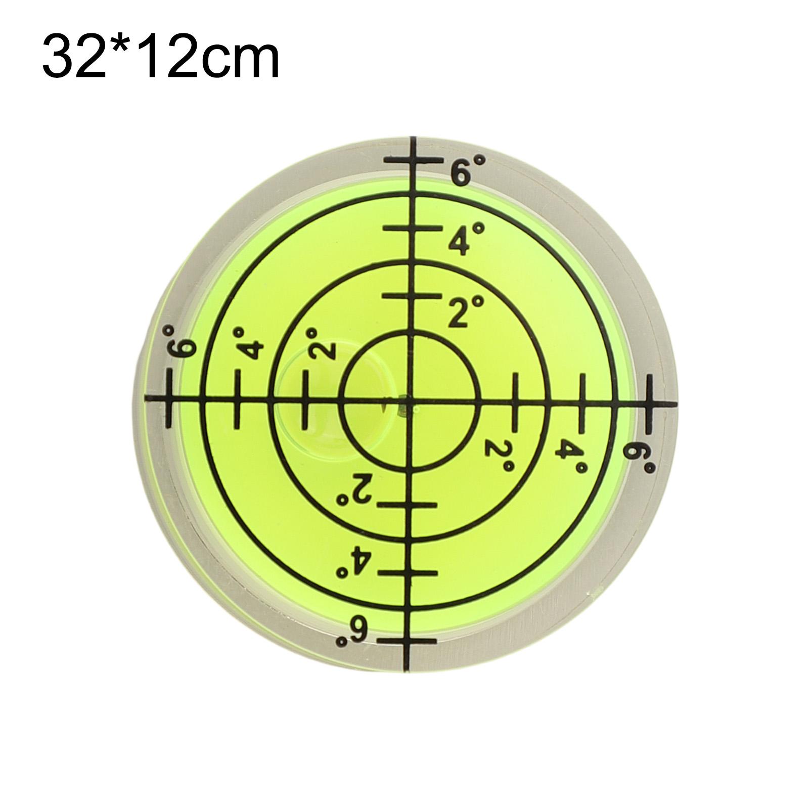 2pcs 32mm For Spirit Bubble Degree Mark For Level Round Circular Measuring Meter Level Professional Measuring Tools