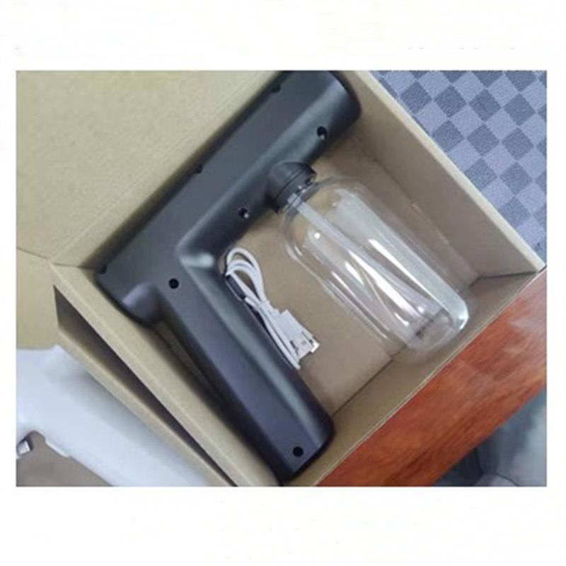 Compact Wireless Rechargeable Disinfection Spray Gun with Blue Light Air Purifier