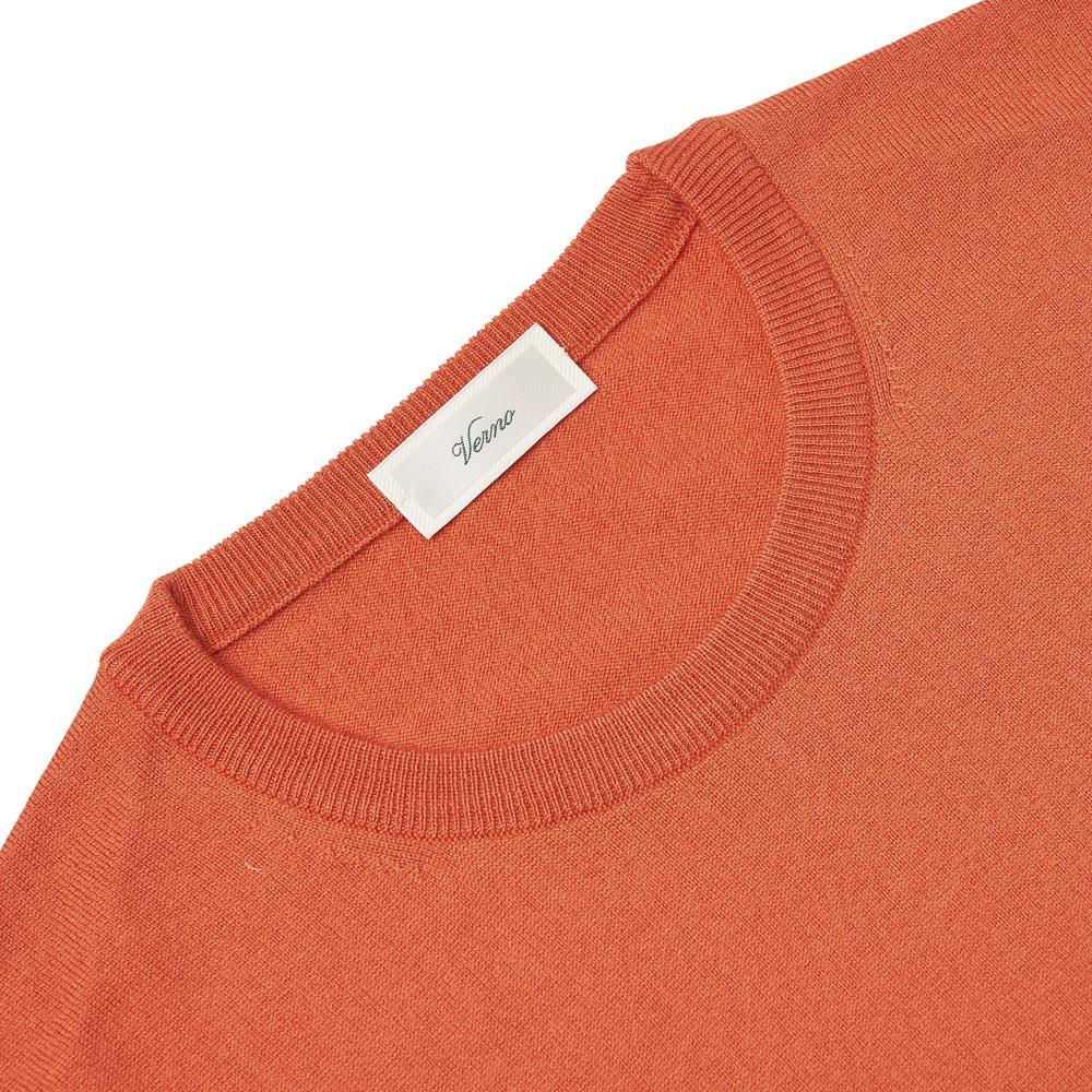 VERNO Cashtouch Crew-Neck Knit Orange_Regular-Fit