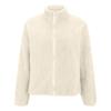 Women's Solid Color Fashionable Winter Loose High Neck Long Fleece Plush Warm Zipper Jacket