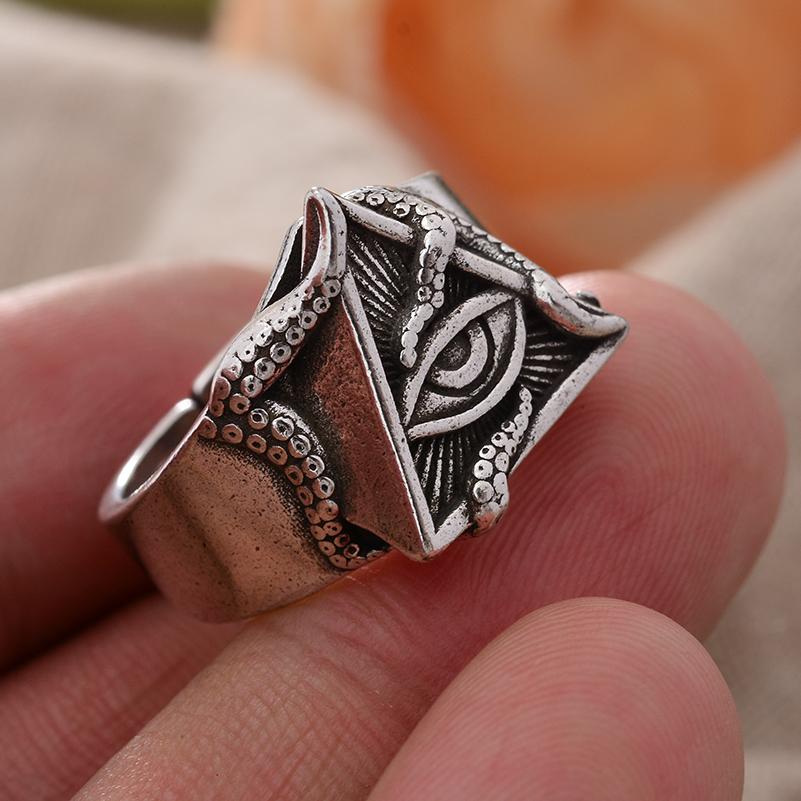 

Best Sell Vintage Octopus Eyes Design Thai Silver Ladies Ring Wholesale For Women Christmas Gifts Never Fade resizable