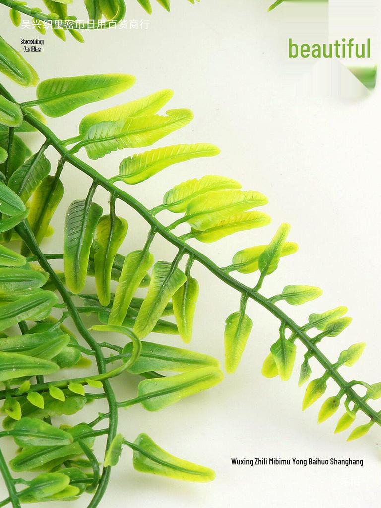 Artificial Boston Fern Vines: Green Wall Hanging Decoration for Balcony
