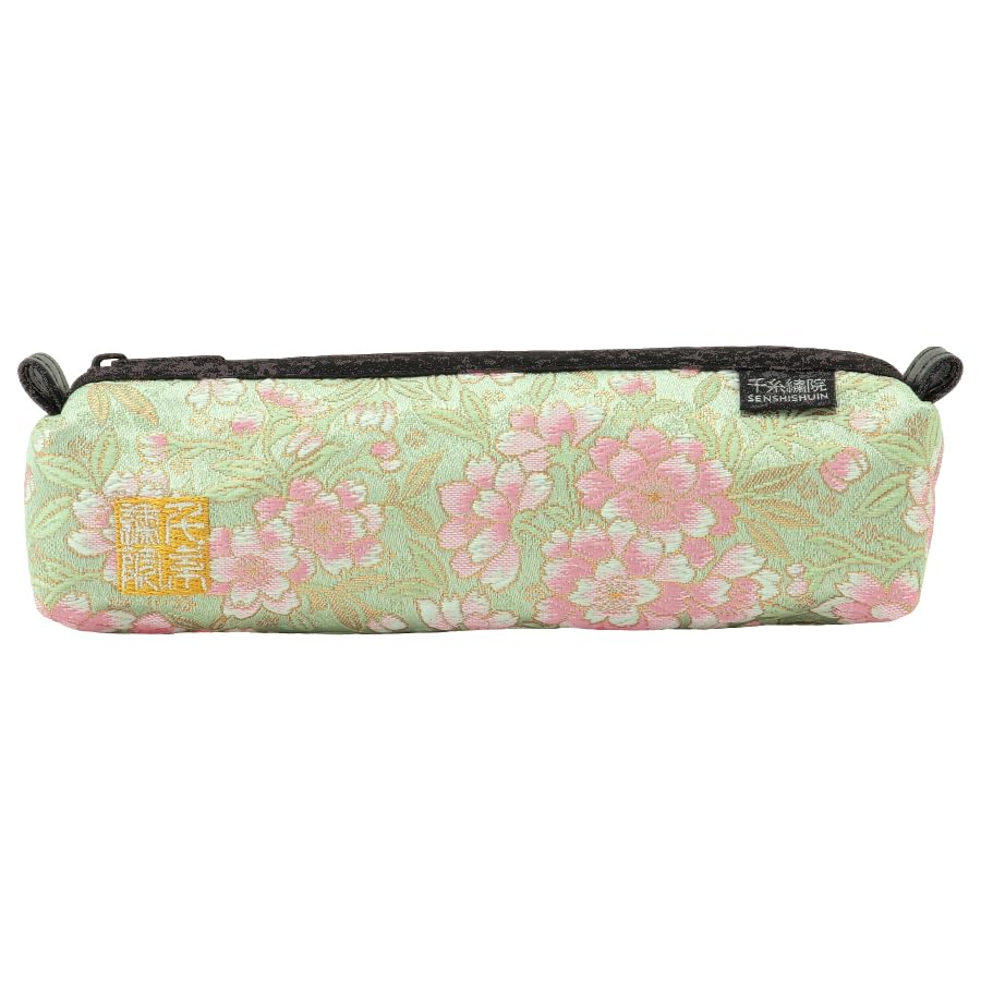 

Сеншисюин Парча Нисидзин Чехол/Мешочек с узором из листьев пиона и цветущей сакуры (с подкладкой) (Молодой дизайн)