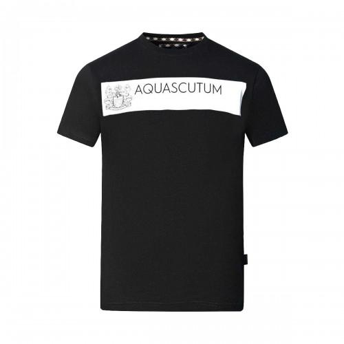 Aquascutum Mens Block Logo T-Shirt