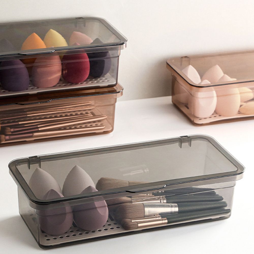 and Drainer Spoon Fork Tray Cutlery Storage Box Tableware Organizer Cosmetic Make-up Brush Holder