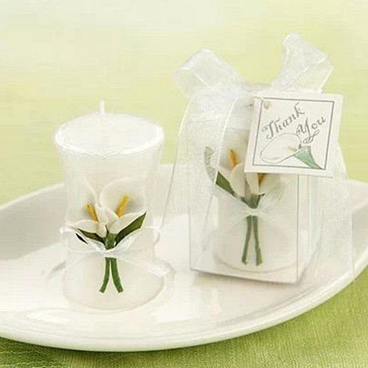 Lily Flower Romantic Birthday & Festival Candles for a Cozy Atmosphere