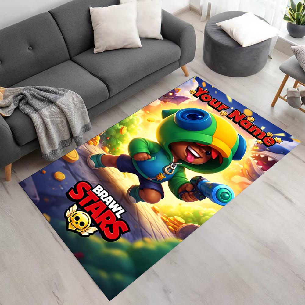 Supercell Personalized Name Carpet Perfect for Bedrooms Outdoor Decorate room Hallway Antislip Carpet Office home decor